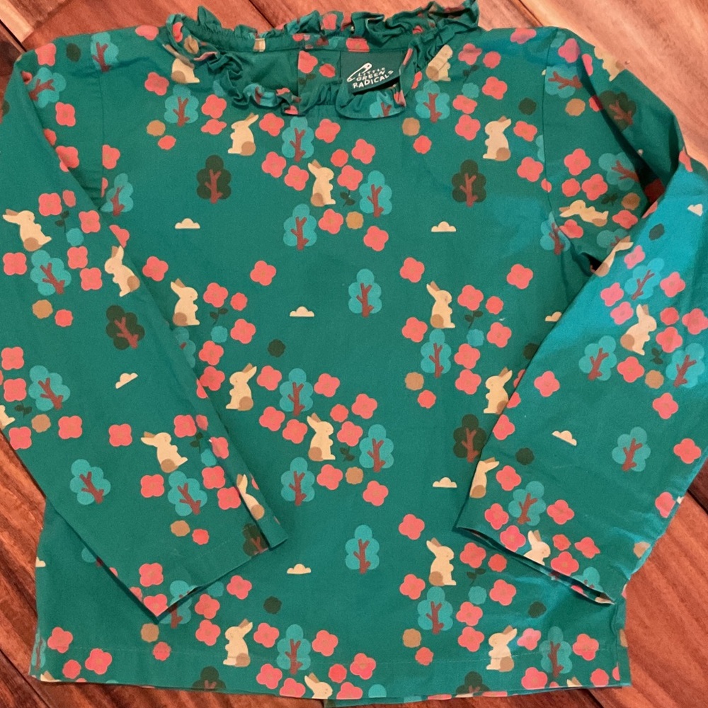 Little Green Radicals Long Sleeve Poplin